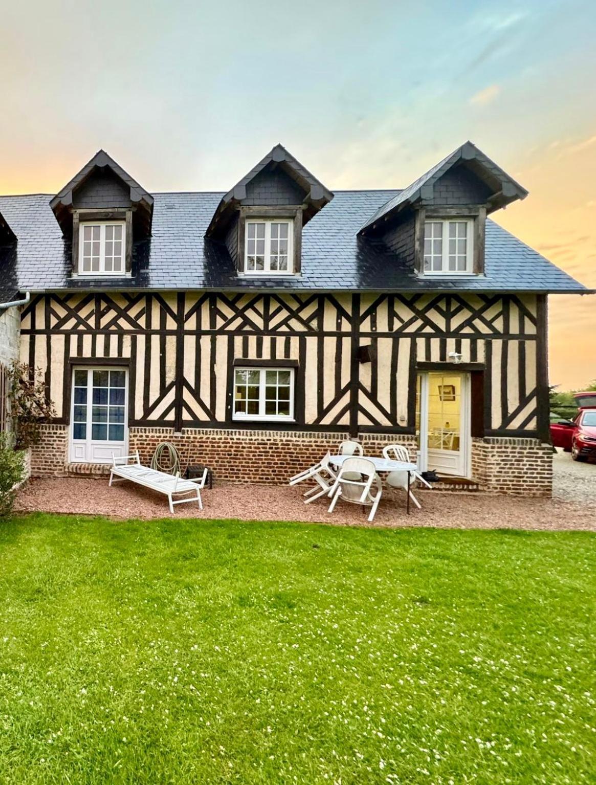 Ferienwohnung La Longere Du Haras Manerbe Exterior foto