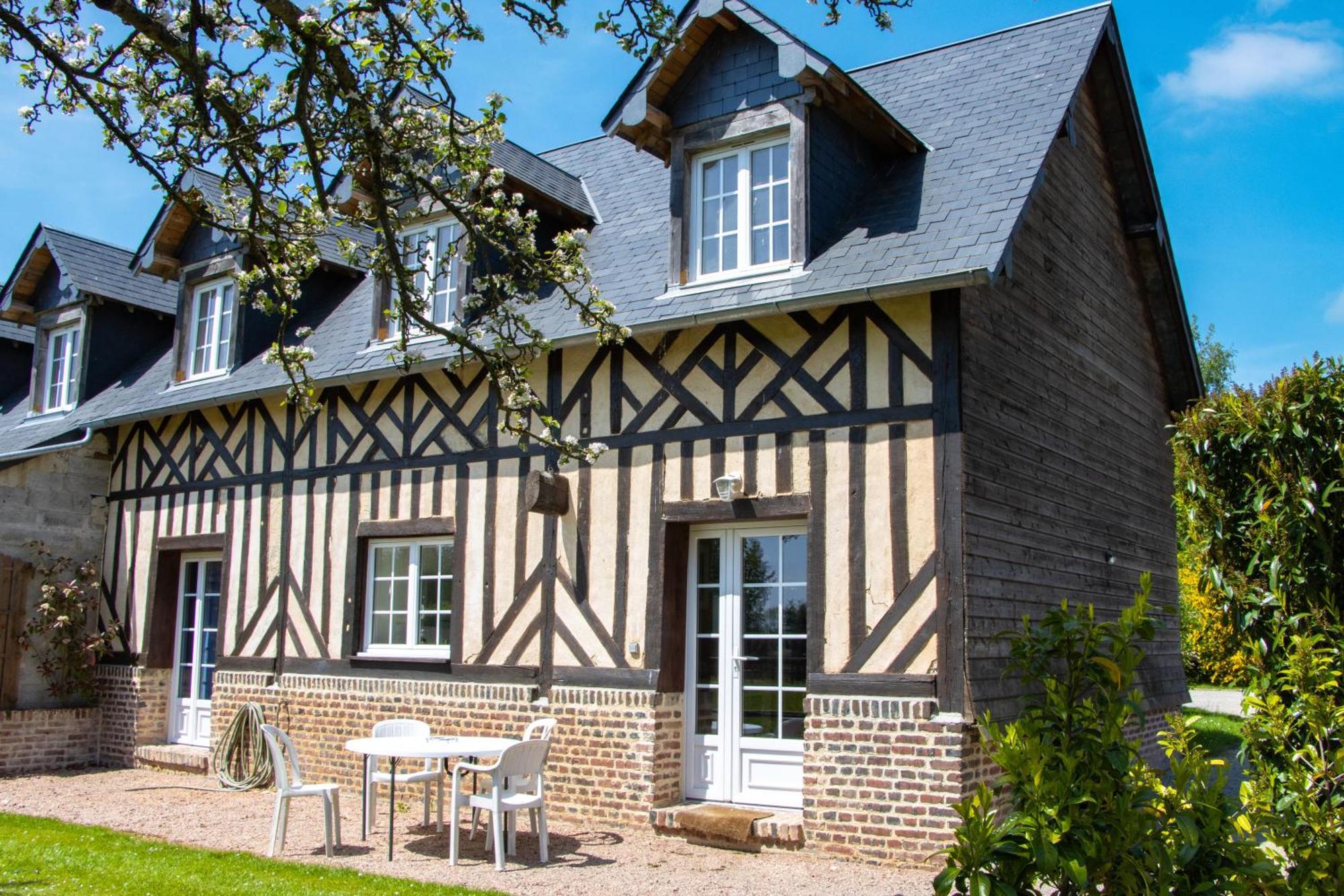Ferienwohnung La Longere Du Haras Manerbe Exterior foto